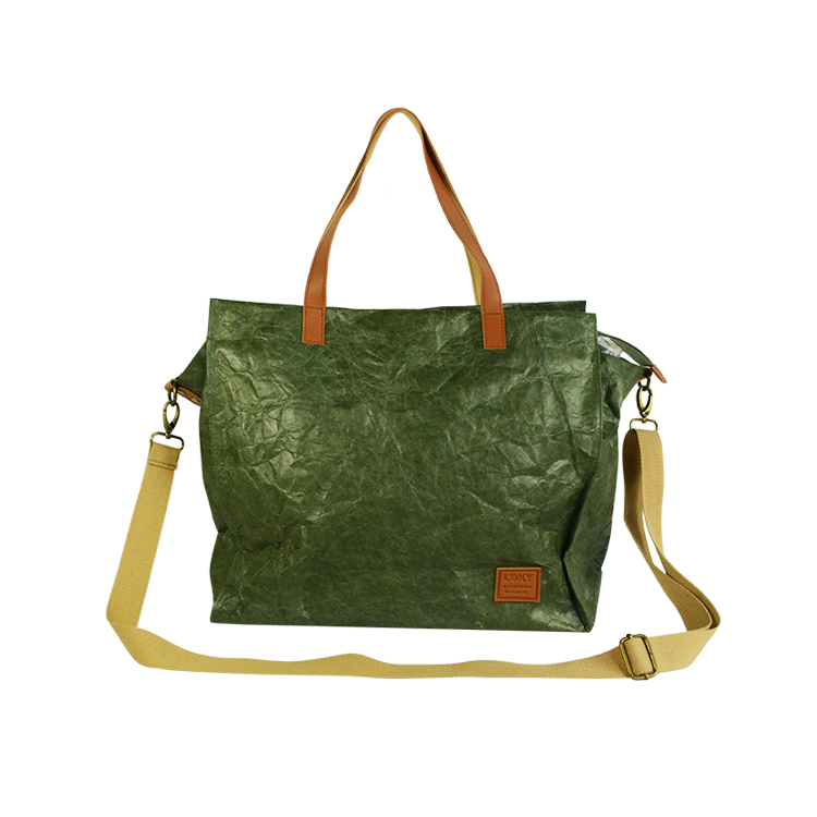 新款創(chuàng)意復(fù)古杜邦紙電腦背包，棕色杜邦紙電腦包